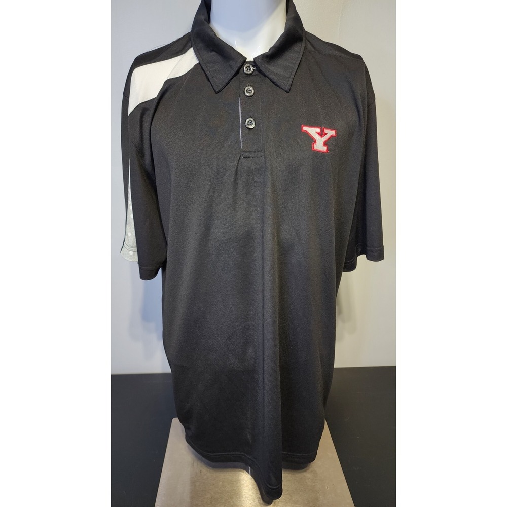 Youngstown State University Polo Mens Size‎ XL Black Rawlins Short Sleeve Shirt